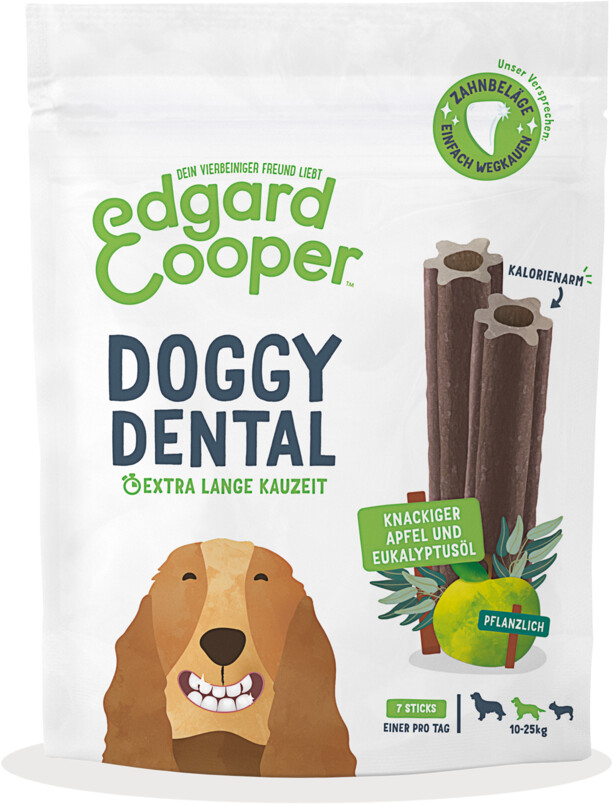 Edgard & Cooper Doggy Dental Apple & Eukalyptus M 7 pcs