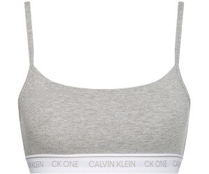 Calvin Klein Women's Ck One Cotton Lightly Lined Triangle Bralette, Black,  Md