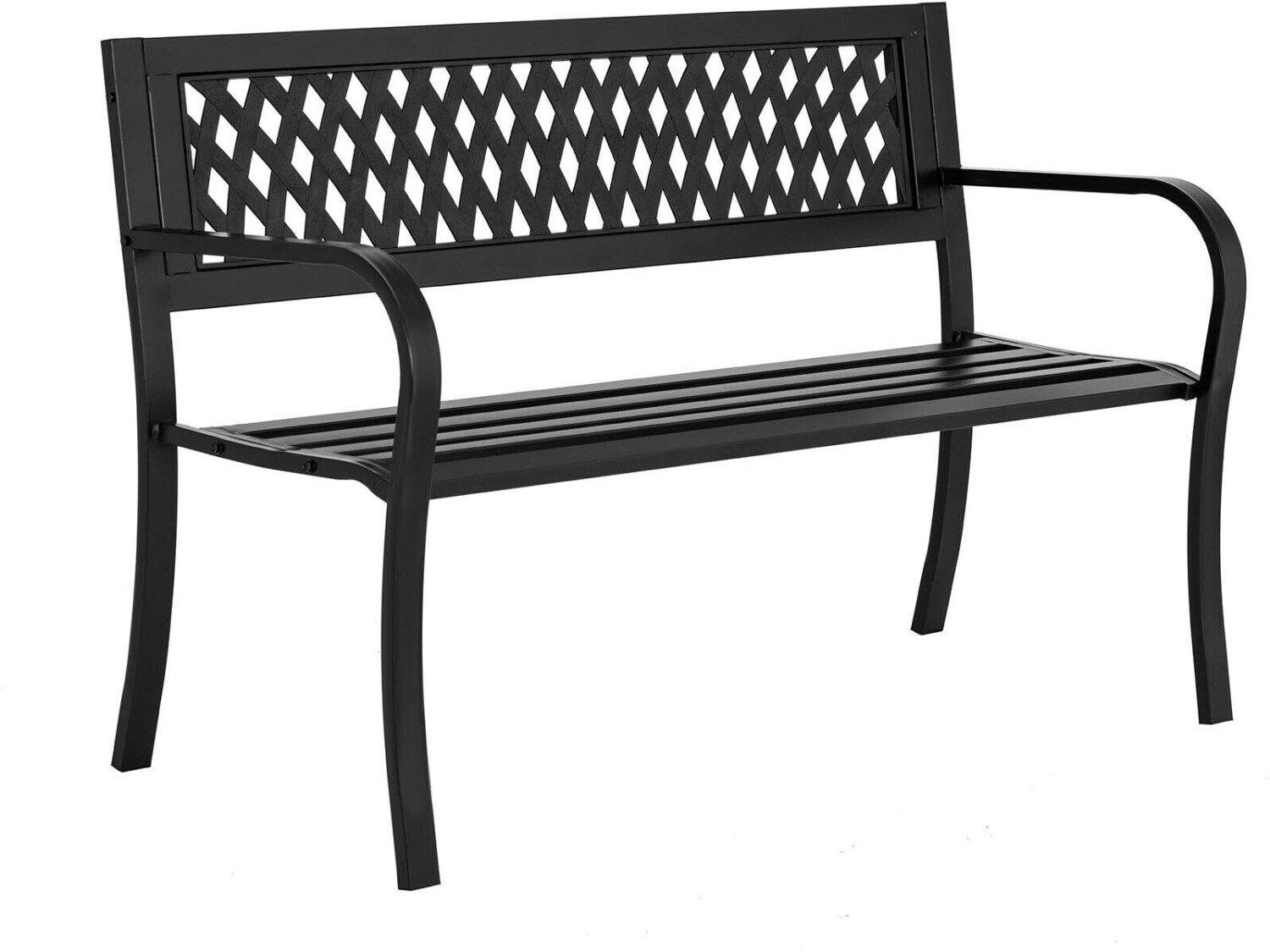 Uniprodo Metal bench 125x42x76cm