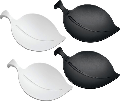 Koziol Leaf-On Snack Bowl, leaf shape, set of 4