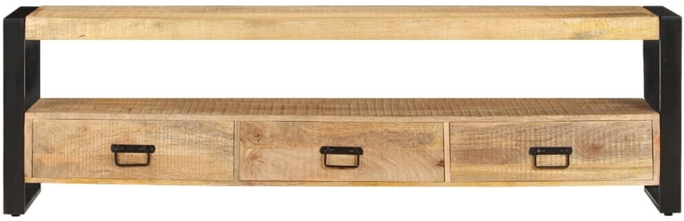 vidaXL Meuble TV en bois de manguier 150 x 30 45 cm