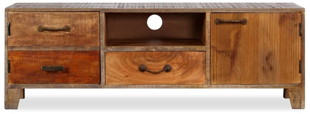 vidaXL Meuble TV en bois massif vintage 118 x 30 x 40 cm