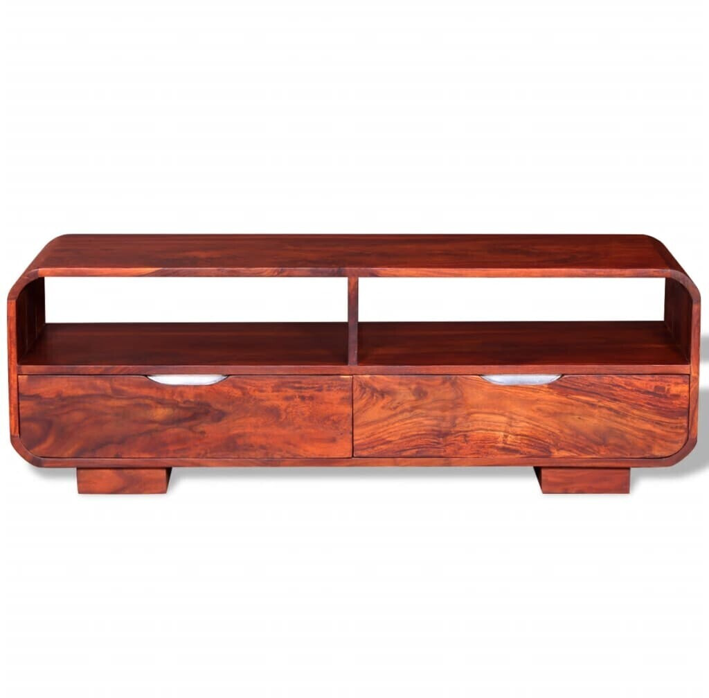 vidaXL Meuble TV en bois de sesham 116 x 30 x 40 cm