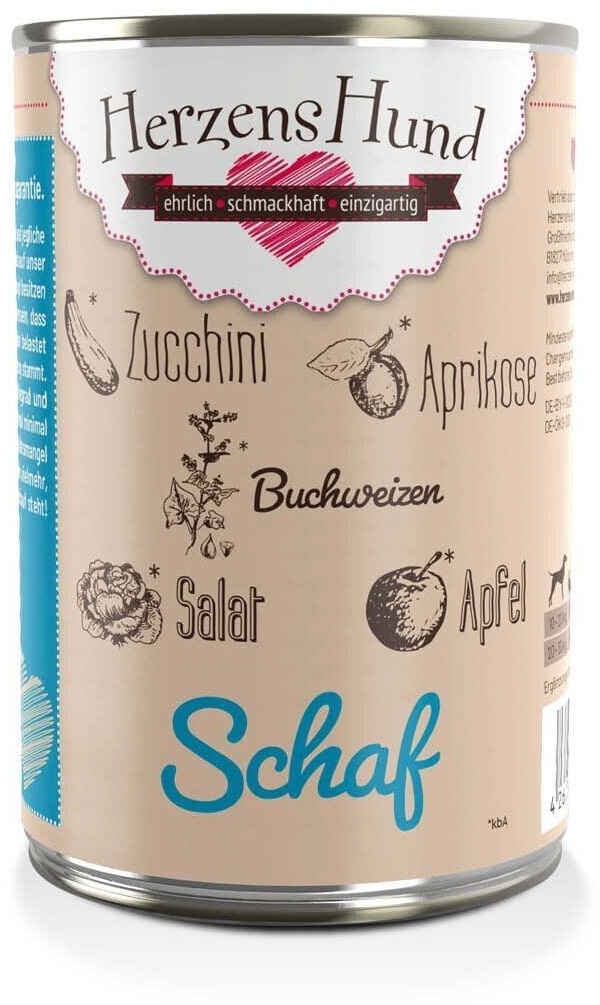 HerzensHund Organic Sheep & Organic Vegetables