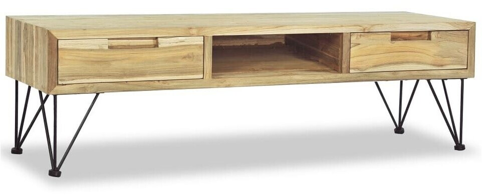 vidaXL Meuble TV en teck 120 x 35 x 35 cm