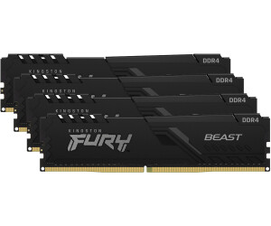 Kingston FURY Beast Kit 32 Go deux barrettes DDR4-3600 CL18  (KF436C18BBK2/32) au meilleur prix sur