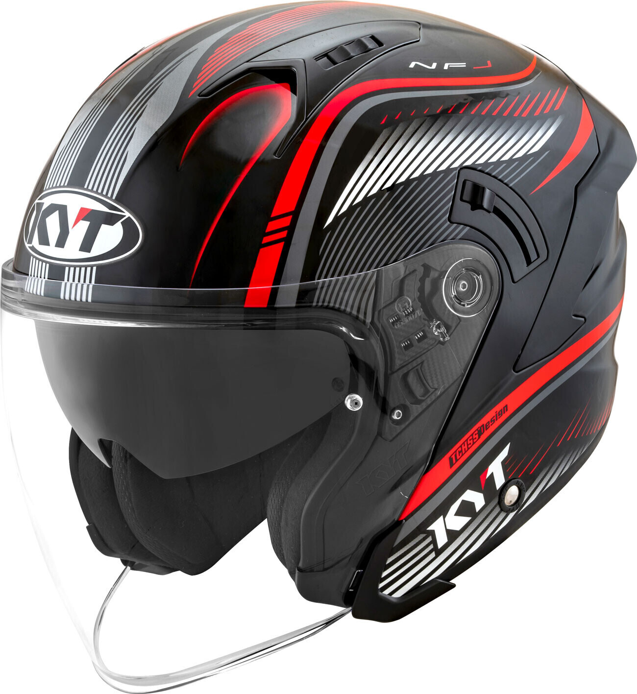 KYT Helmet NF-J Radar Black/Red