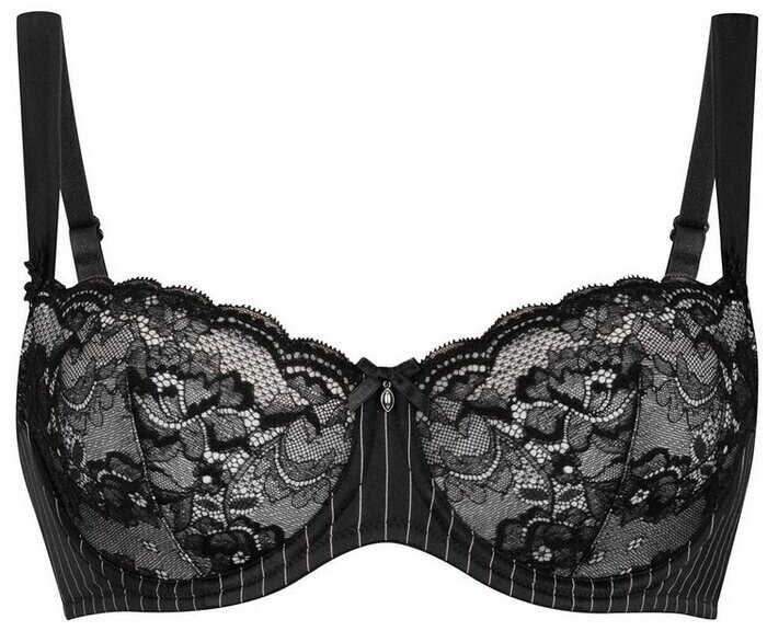 ROSA FAIA Antonia Balconette bra with underwire and moulded cup black