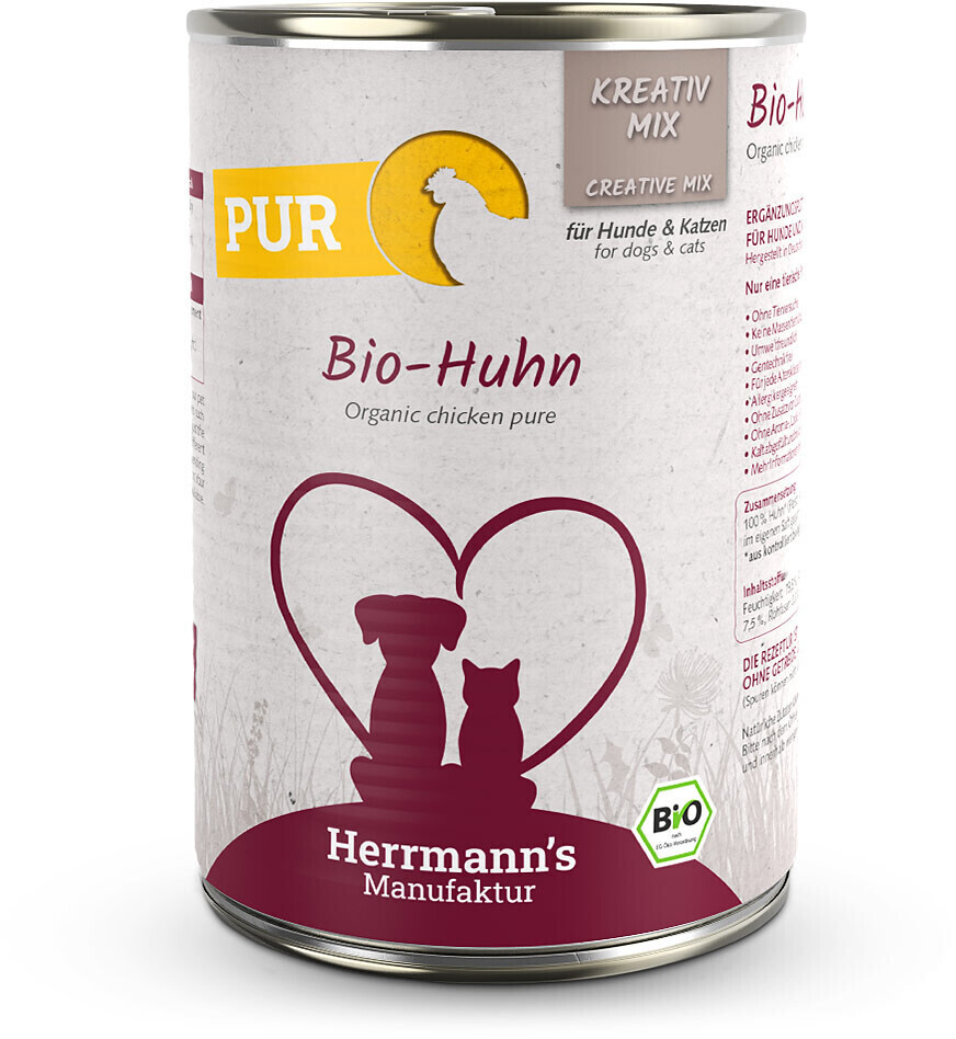 Herrmann's Creative Mix Dog & Cat Pure Organic Chicken 400g