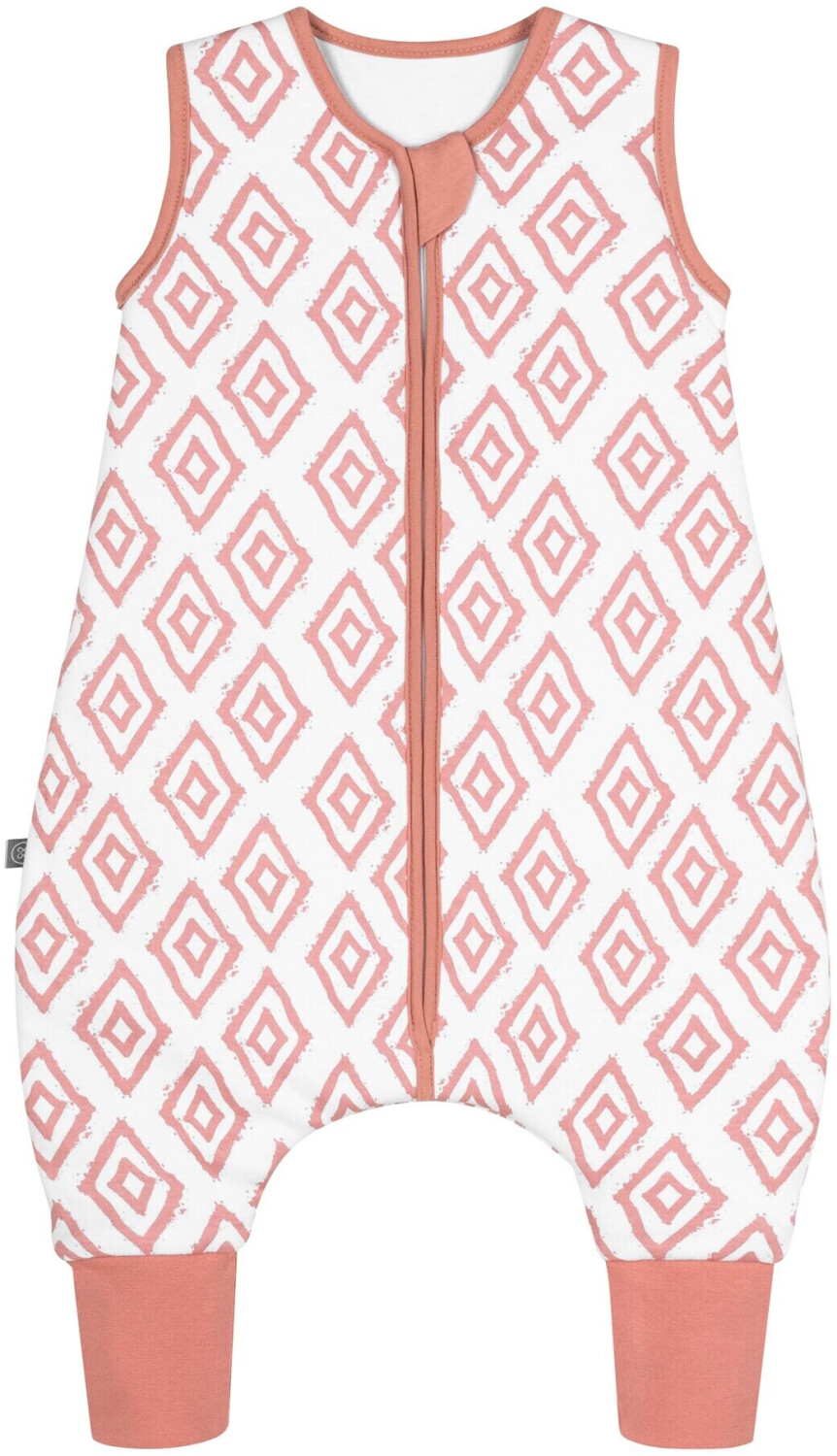 emma & noah Sleeping Bag with Feet 2.5 TOG pink diamonds