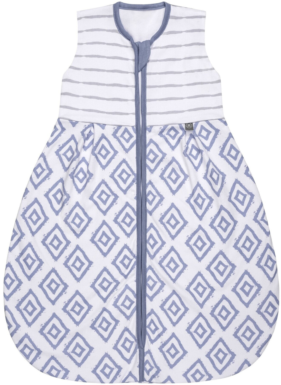 emma & noah Baby Sleeping Bag 1 TOG blue diamonds