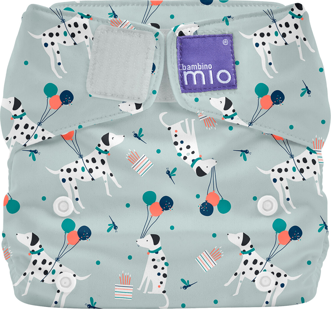 Bambino Mio miosolo all-in-one cloth diaper puppy party