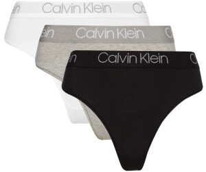 Calvin Klein Body - 3 Pack High-Waist-Thongs white/black/grey ab 31,00 €