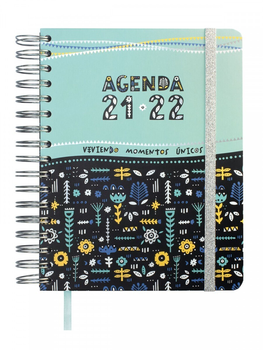 Finocam Agenda 16 Months 2021-22 Vitae Turquoise