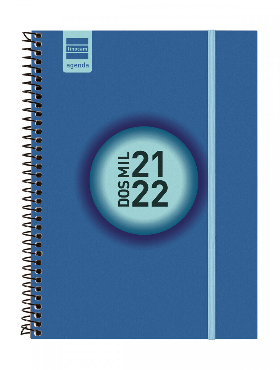 Finocam School Calendar 2021-22 Espir Label E10 W/2P Catalan Blue