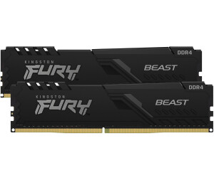 Kingston FURY Beast Kit 16 Go deux barrettes DDR4-2666 CL16  (KF426C16BBK2/16) au meilleur prix sur