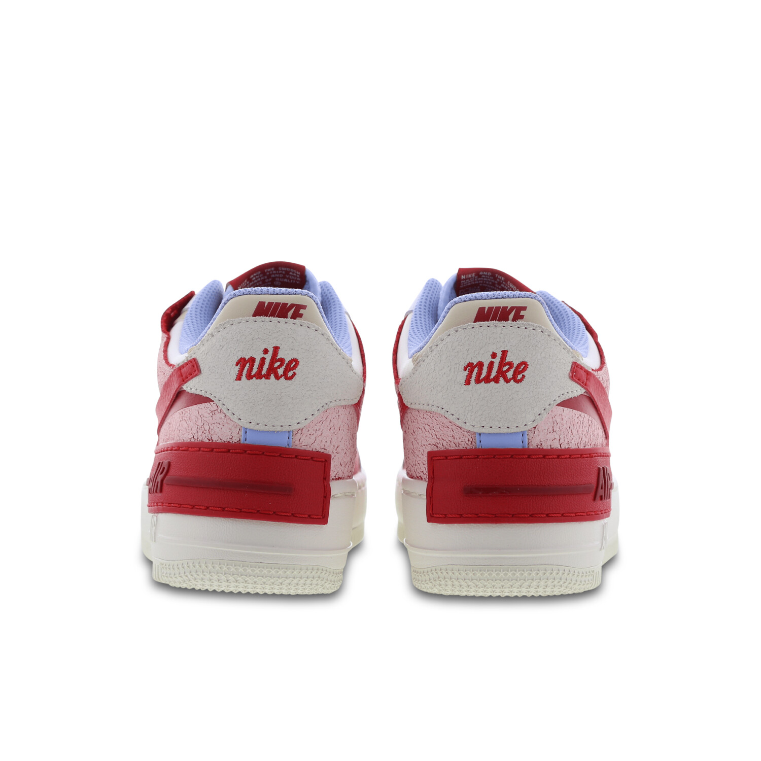 nike air force 1 summit white university red