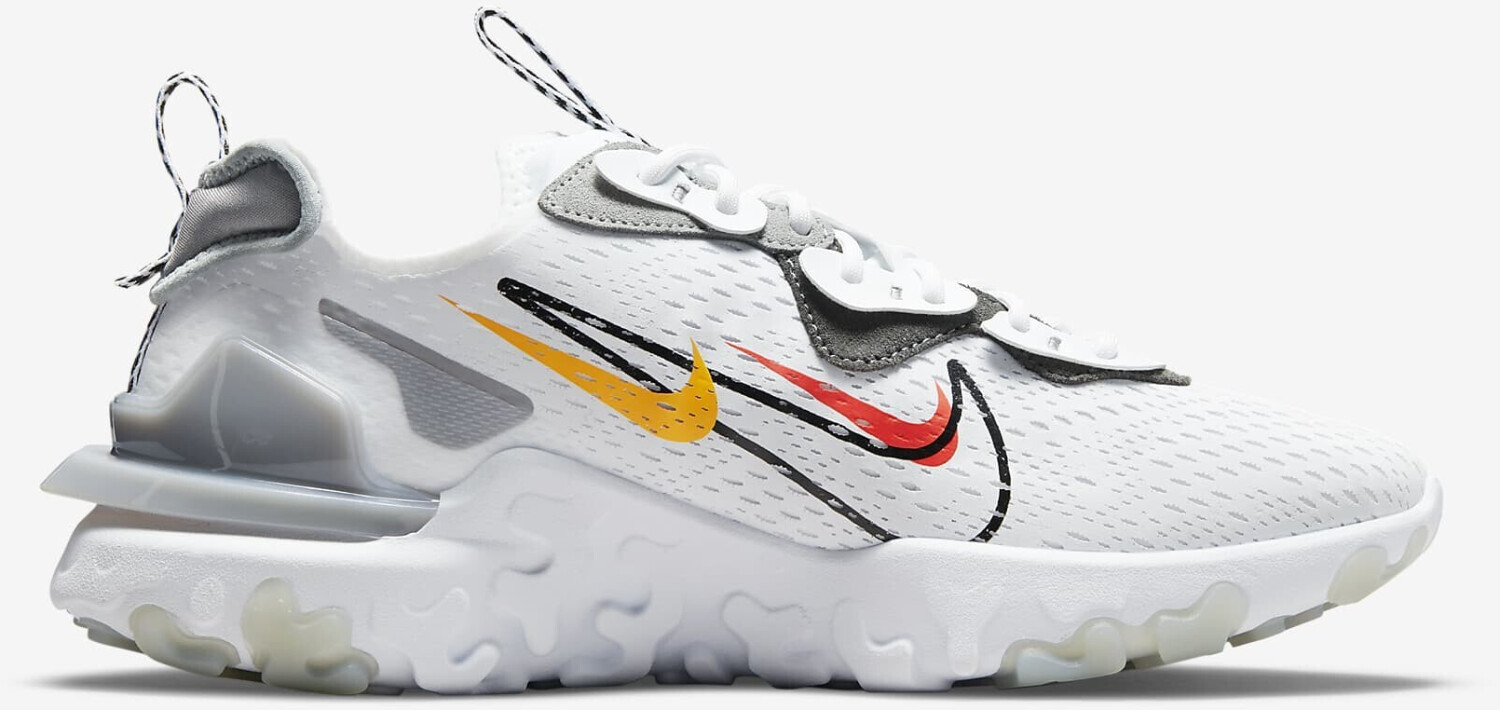 nike air force 1 react white light smoke grey