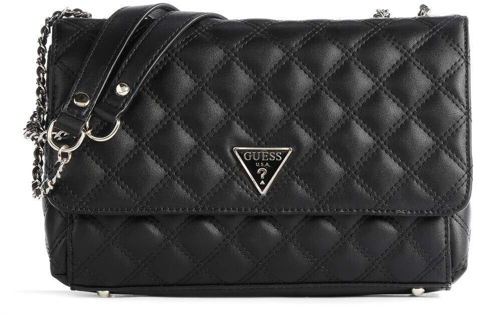 GUESS Women's Cessily Convertible Crossbody Flap Bag - Quilted PU With Double Chain Strap - View #5