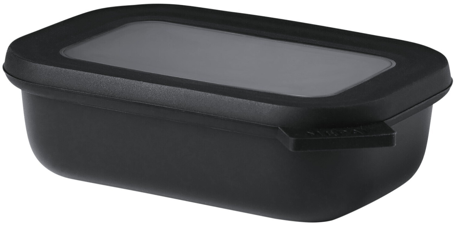 Rosti Mepal Cirqula Airtight Container rectangular 0,5 L Nordic Black
