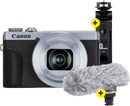 Canon PowerShot G7X Mark III Social Media Kit Silver