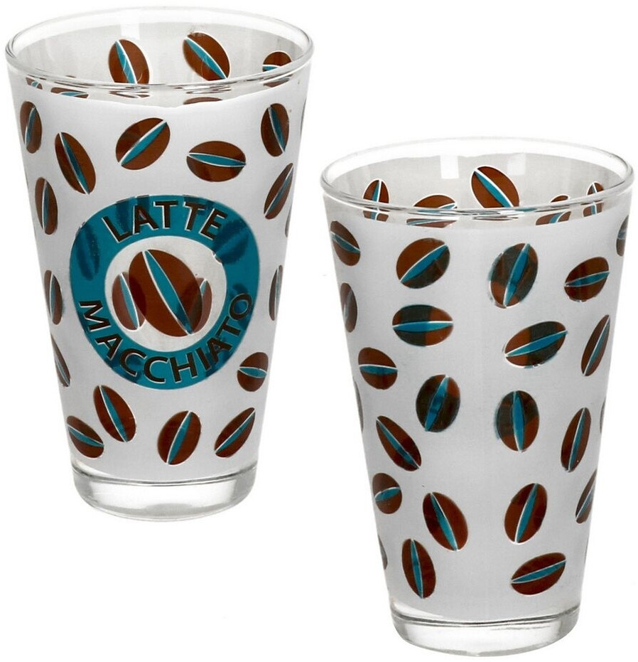 MamboCat MamboCat Set of 6 Cremona Latte Macchiato glasses 240ml blue coffee cocoa - detail view