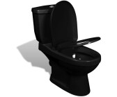 vidaXL Toilette mit Spülkasten schwarz (240550)