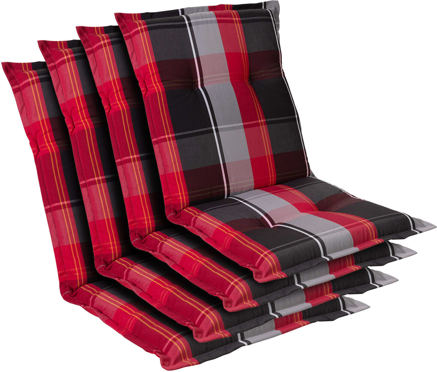 Blumfeldt Prato 50x100x8cm 4 pieces red/black