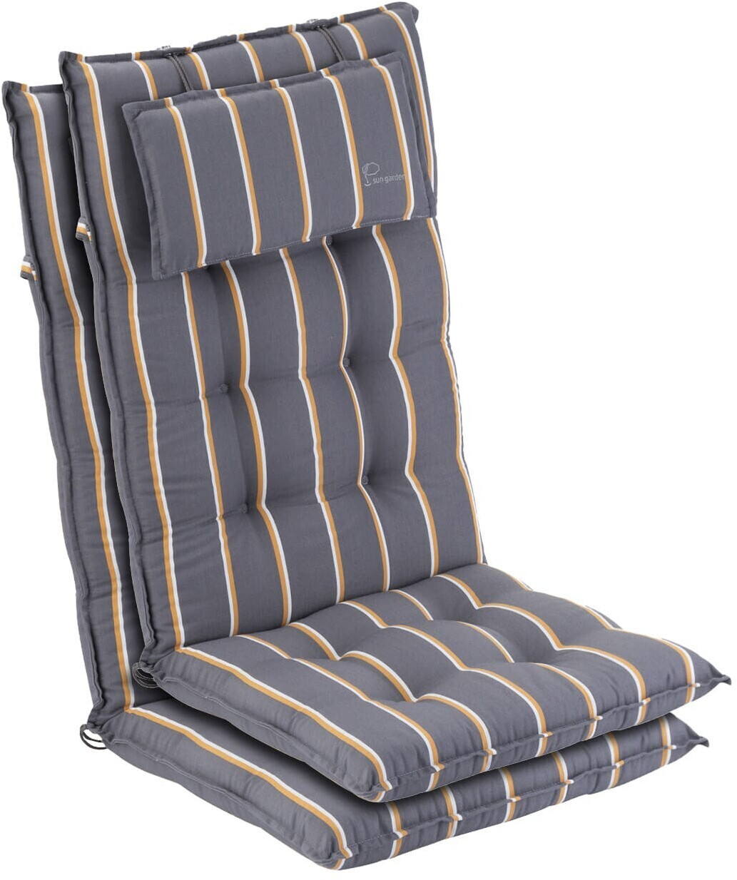 Blumfeldt Sylt 50x120x9cm 2 pieces gray/yellow