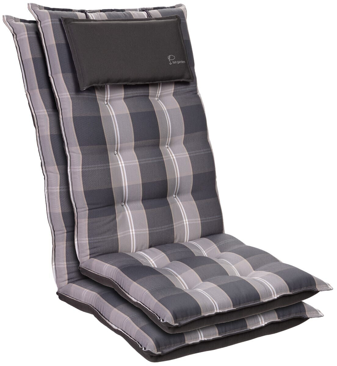 Blumfeldt Sylt 50x120x9cm 2 pieces lightgray/gray