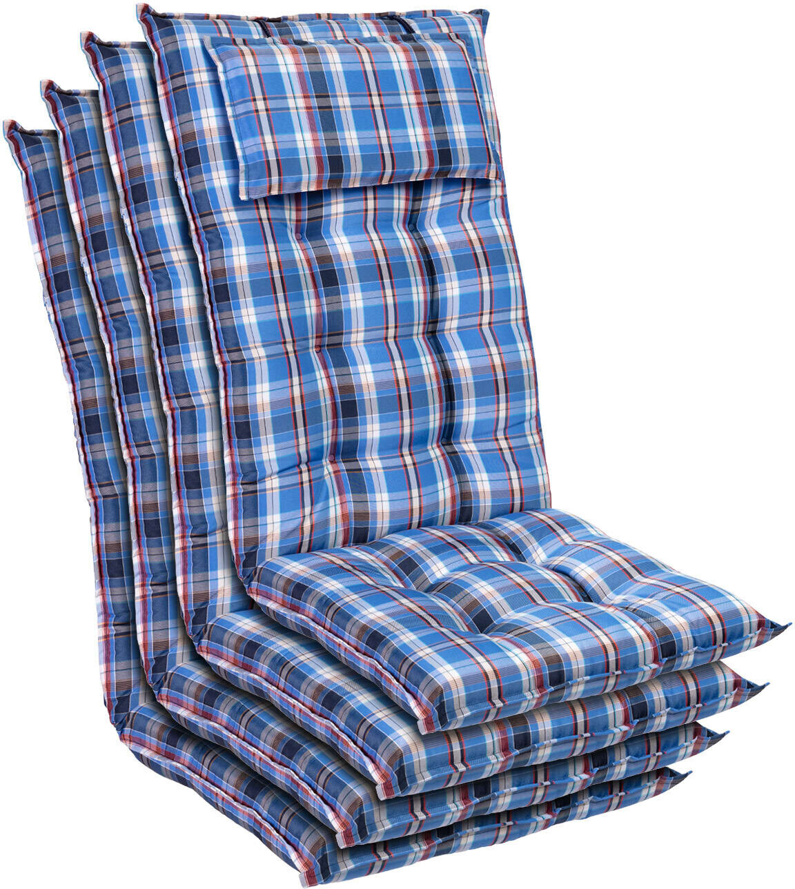 Blumfeldt Sylt 50x120x9cm 4 pieces blue/white