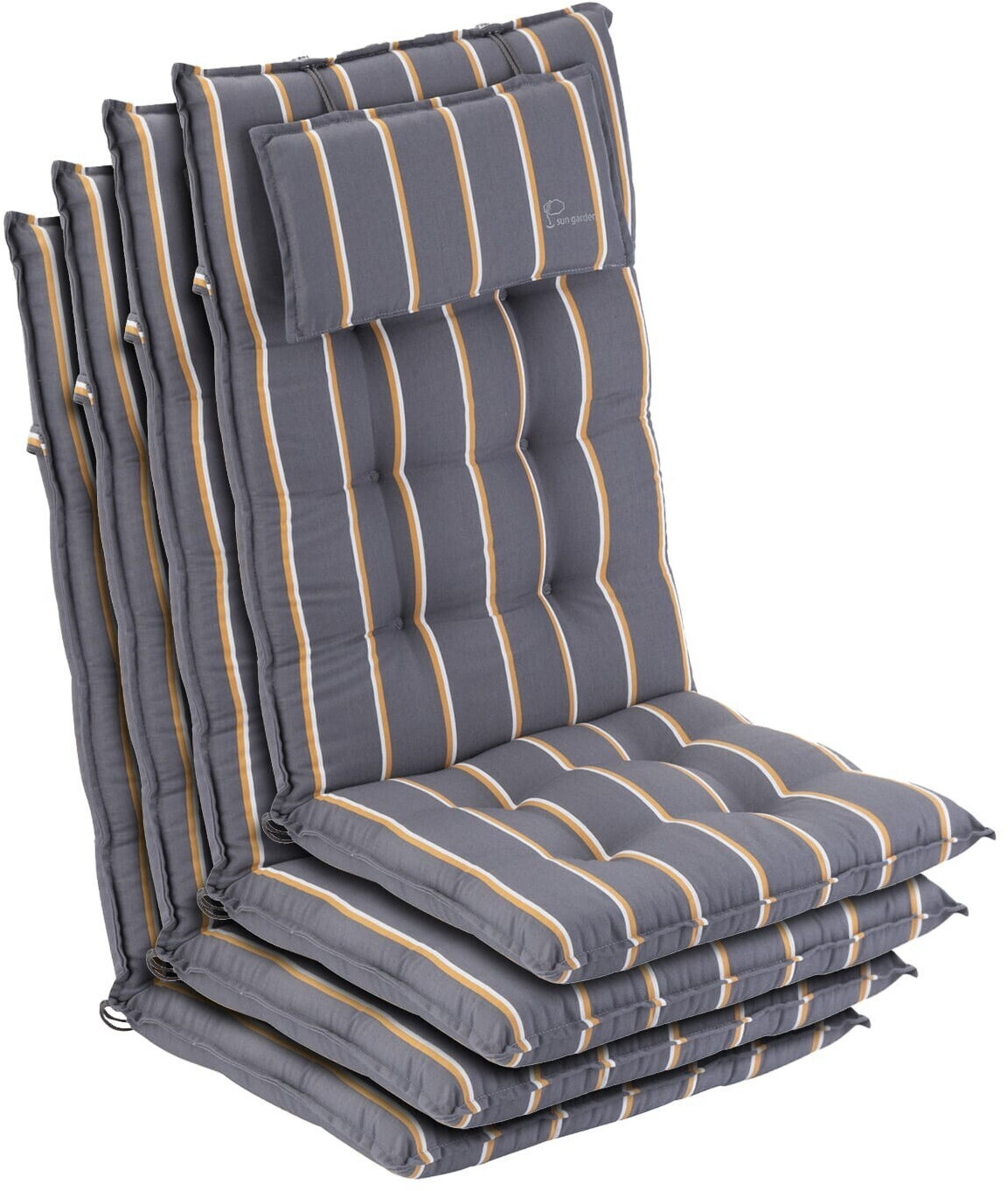 Blumfeldt Sylt 50x120x9cm 4 pieces gray/yellow