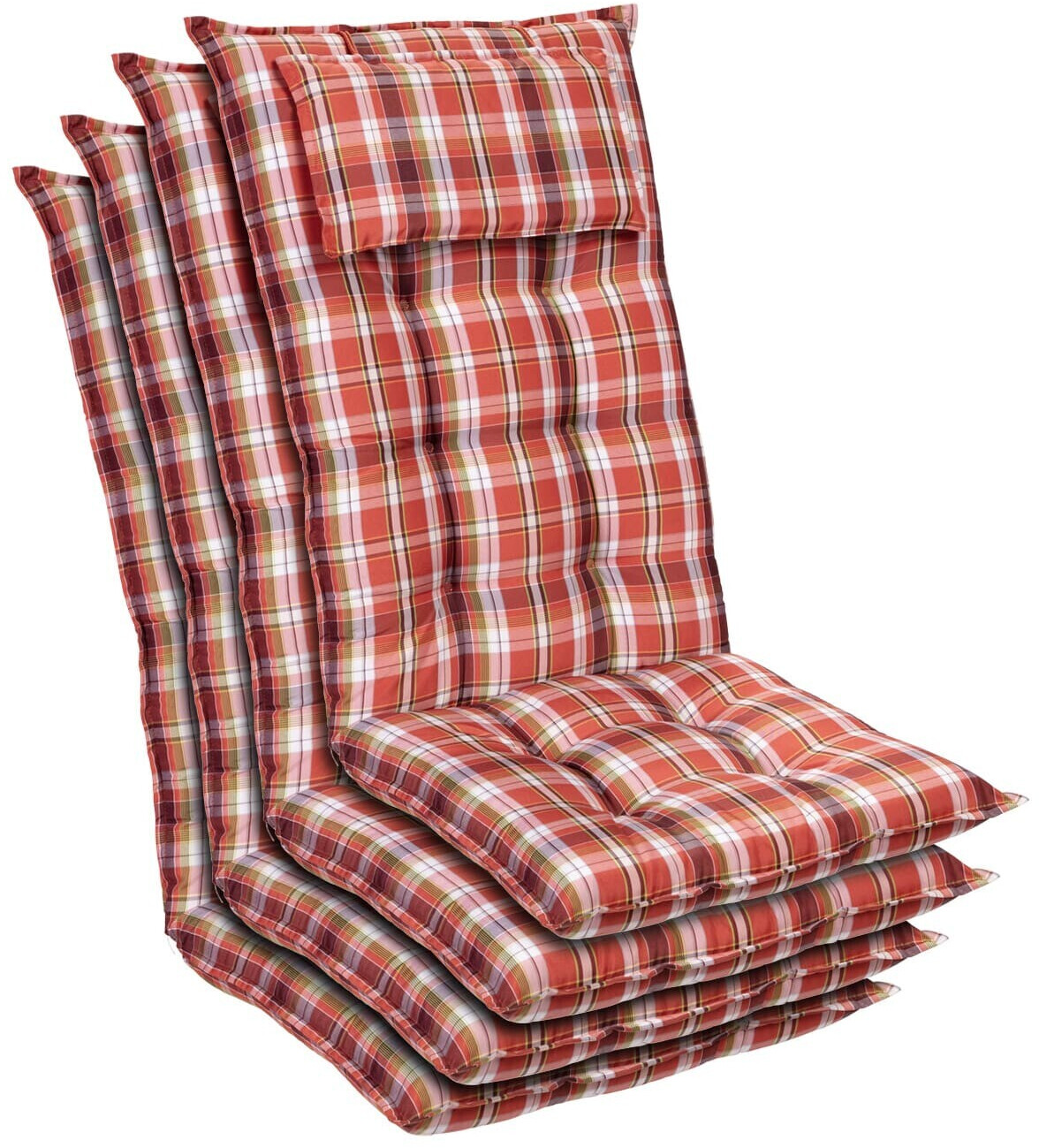 Blumfeldt Sylt 50x120x9cm 4 pieces red/white