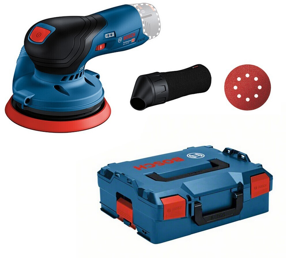 Bosch Professional 18V System Bosch ponceuse excentrique sans-fil GEX  18V-125 (avec plateau de ponçage (125 mm), 1 disque abrasif, sac à  poussières, sans batterie ni chargeur, dans L-BOXX 136) : :  Bricolage
