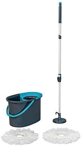 Iris Ohyama 360 ° extendable mop, 2 spin mops KMT-420 - blue and gray