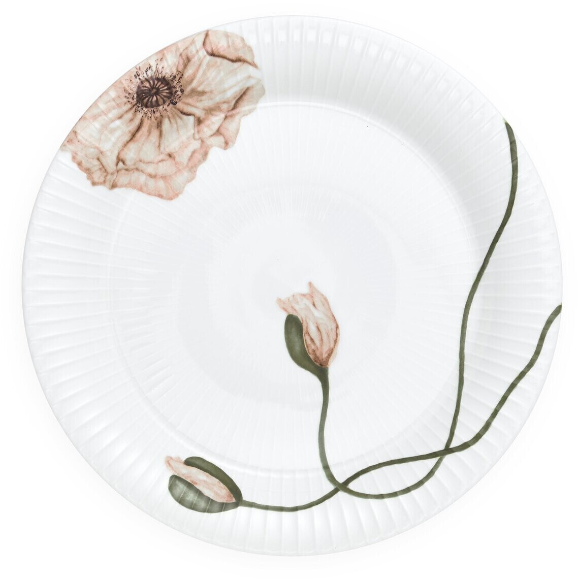 Kähler Hammershi Poppy plate (27 cm) white
