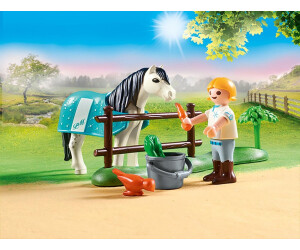 Playmobil 70521 Cavalière avec Poney Beige- Country- Le Poney Club- Poney à  Collectionner équitation : : Jeux et Jouets