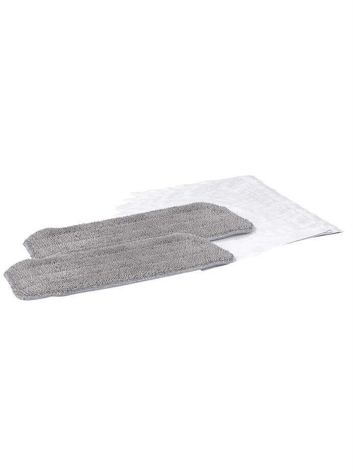CLEANmaxx Replacement cloth set for spray mop 4in1 gray 12 pieces. (91166 / 90X)