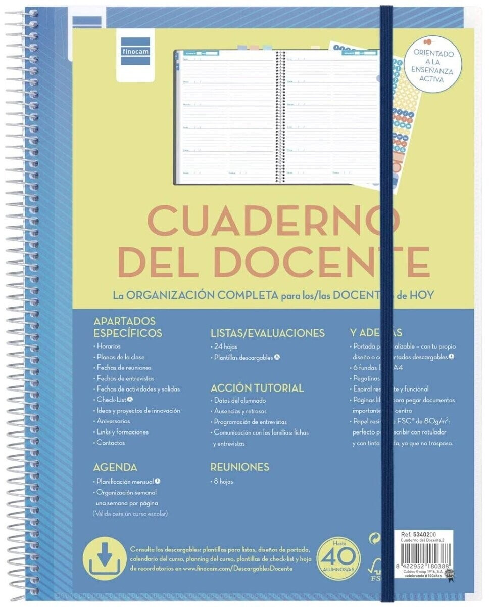 Finocam Teacher Notebook-Calendar