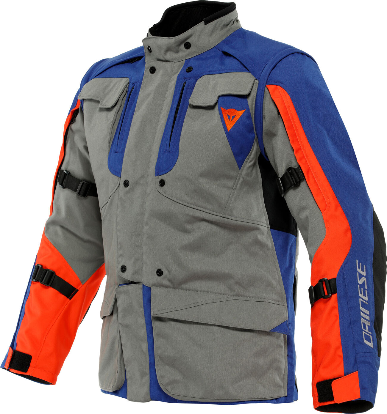 Dainese Veste Alligator Tex gris/rouge/bleu