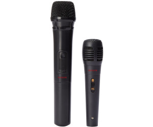 Altavoz Aiwa KBTUS-700, sistema Trolley, karaoke, 2 micrófonos  incluidos,color Negro