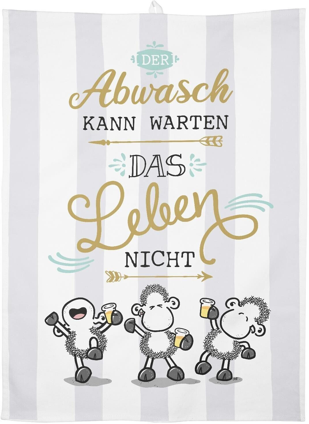 Sheepworld Tea Towel with Loop 60 x 45 cm washing up (47095)