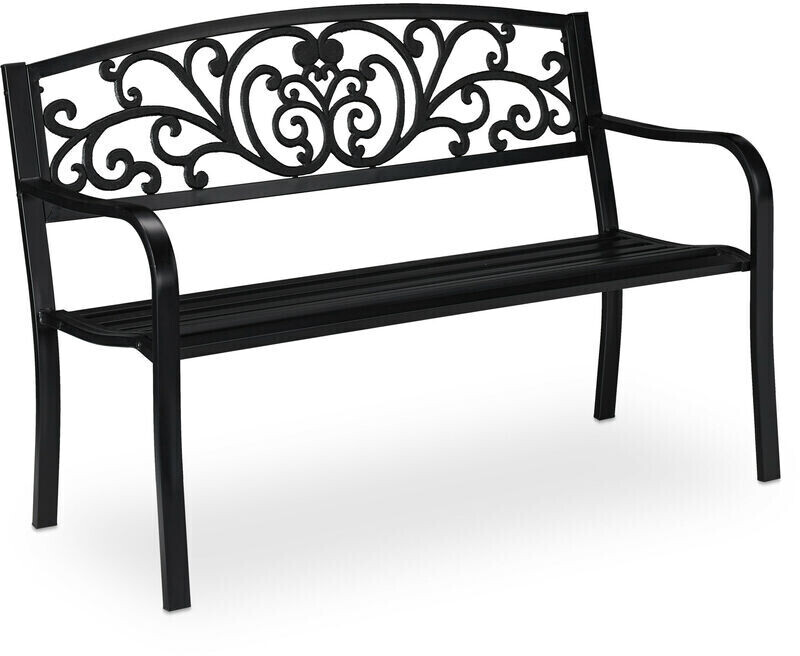 Relaxdays Garden Bench 81 x 127 x 56 cm