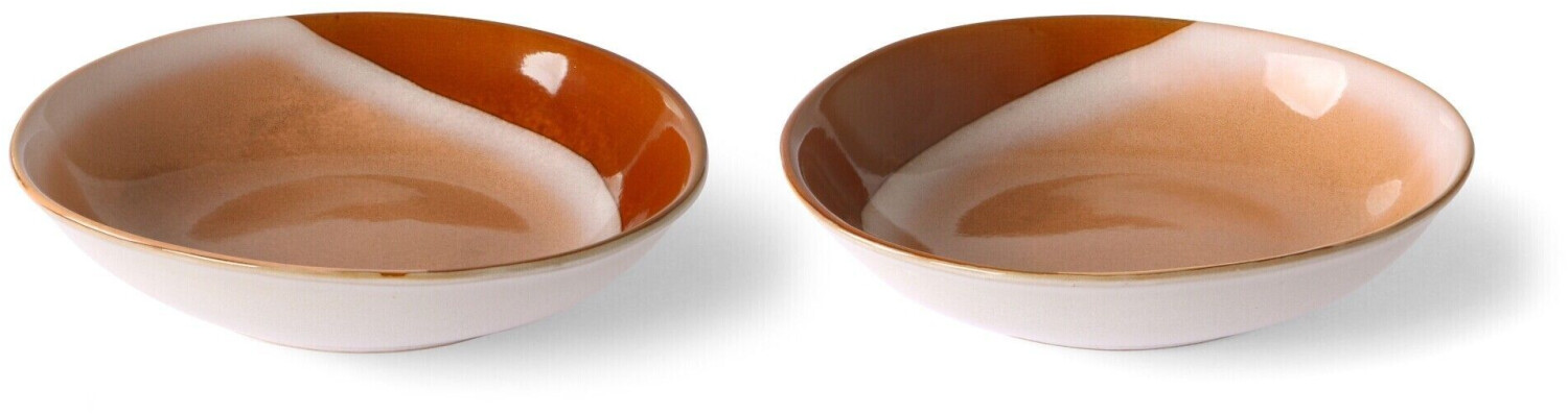 HKliving 70's Curry Bowl 21.7 x 21cm 2-pack Hills