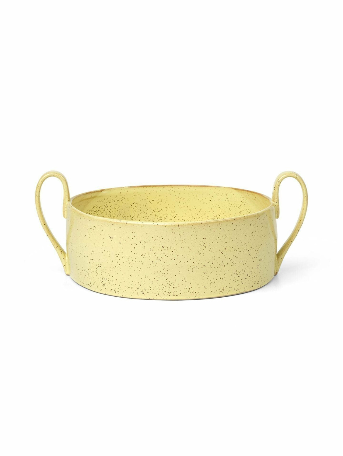 Ferm Living Flow Centrepiece Bowl Yellow speckle