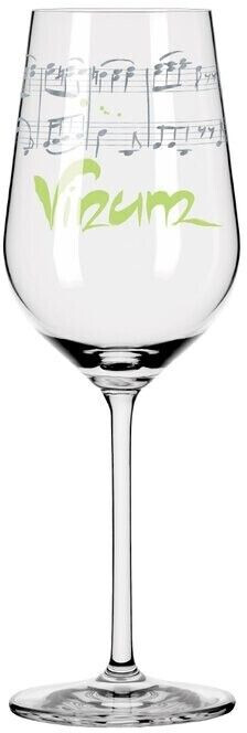 Ritzenhoff White wine glass heart crystal 364 ml crystal, crystal optic green