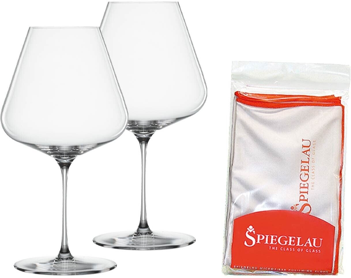 Spiegelau Burgundy glass set of 2 with polishing cloth