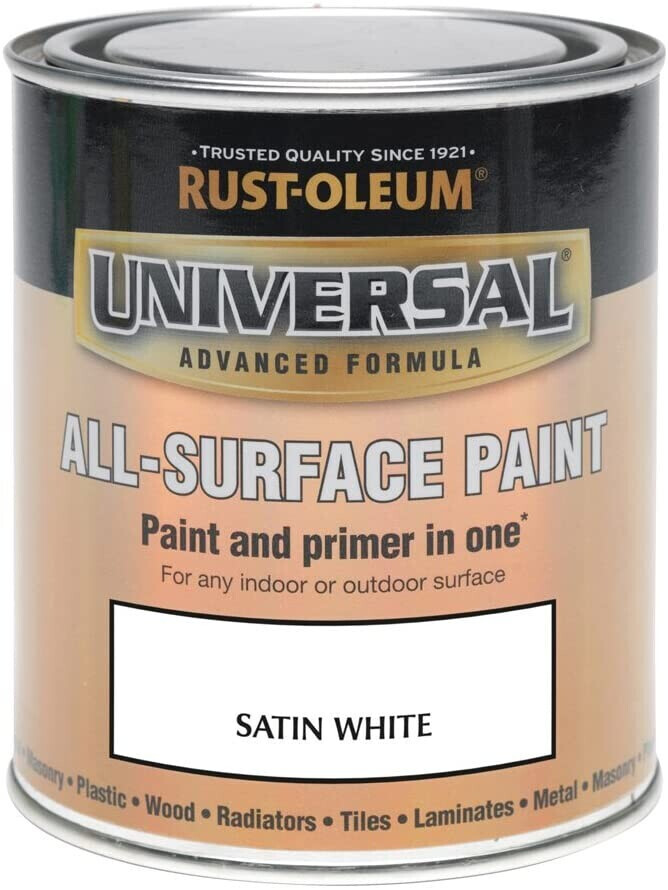 Buy RUSTOLEUM AMZ0086 750ml Universal Paint Satin White from £14.99