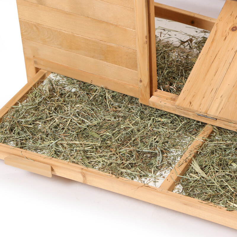 IDMarket Poulailler chalet XXL pour poules avec pondoir en bois (14192)
