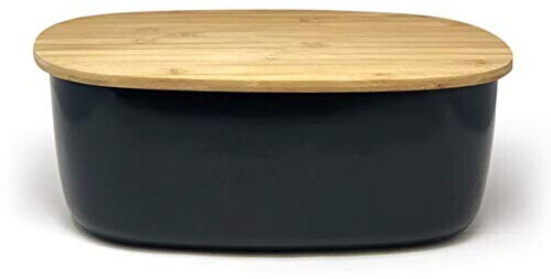 Joeji's Kitchen Bread Box Black Retro Look